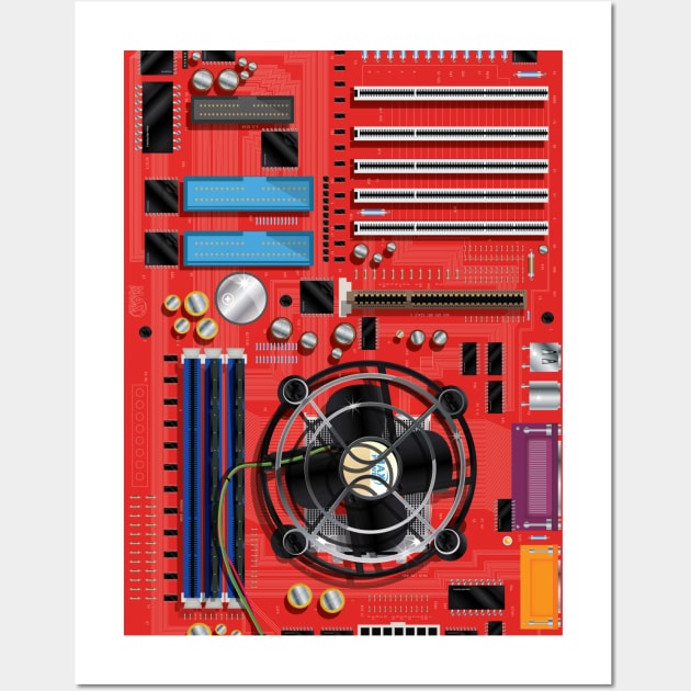 Computer Motherboard Wall Art by nickemporium1